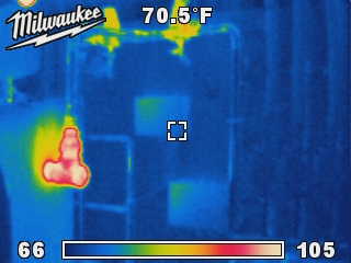 Thermal image of heating system